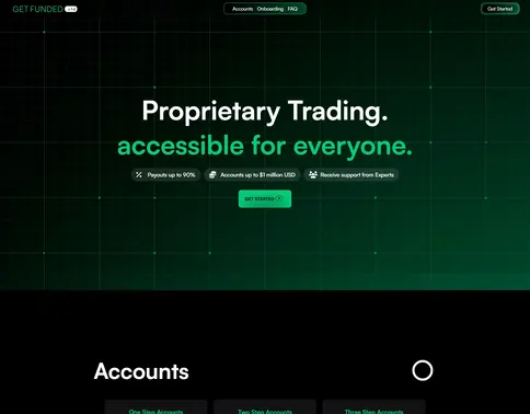 GETFUNDED website preview